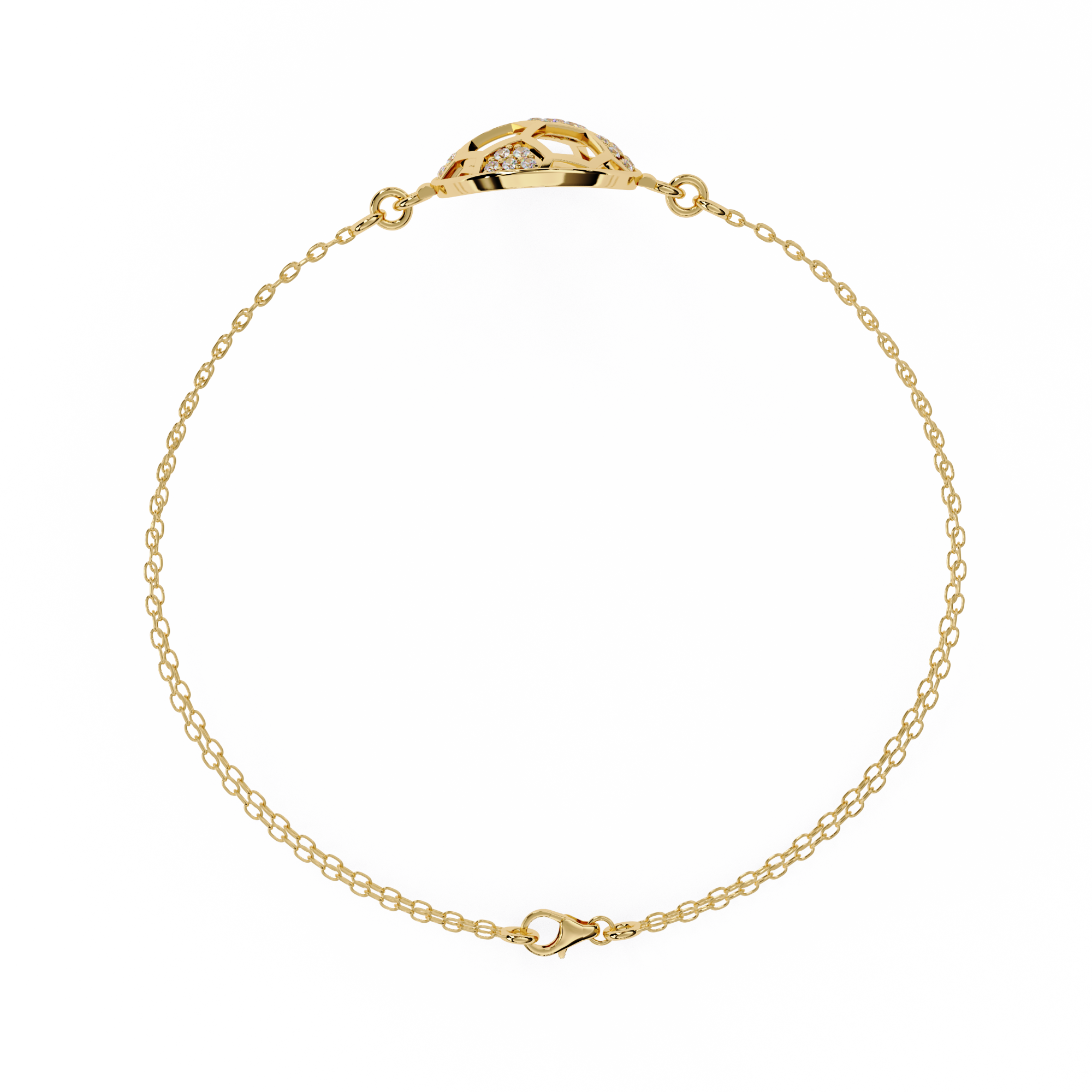 Globe chain Bracelet in 925 silver