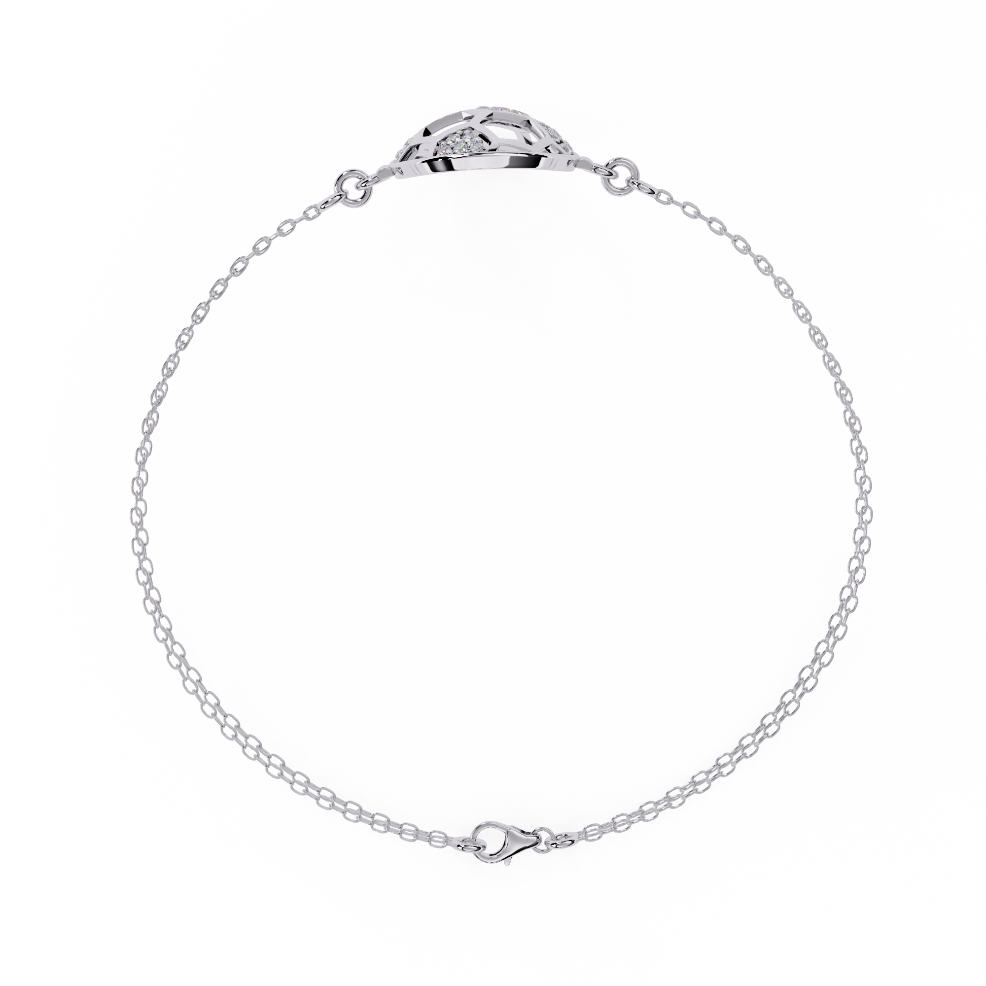 Globe chain Bracelet in 925 silver
