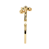 Assymetric shaped Kada in 925 silver