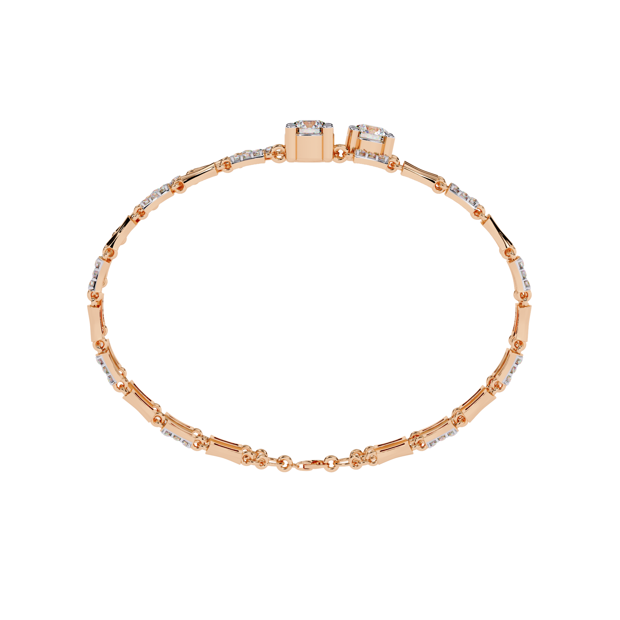 Lab grown diamond Bracelet in 14k Gold