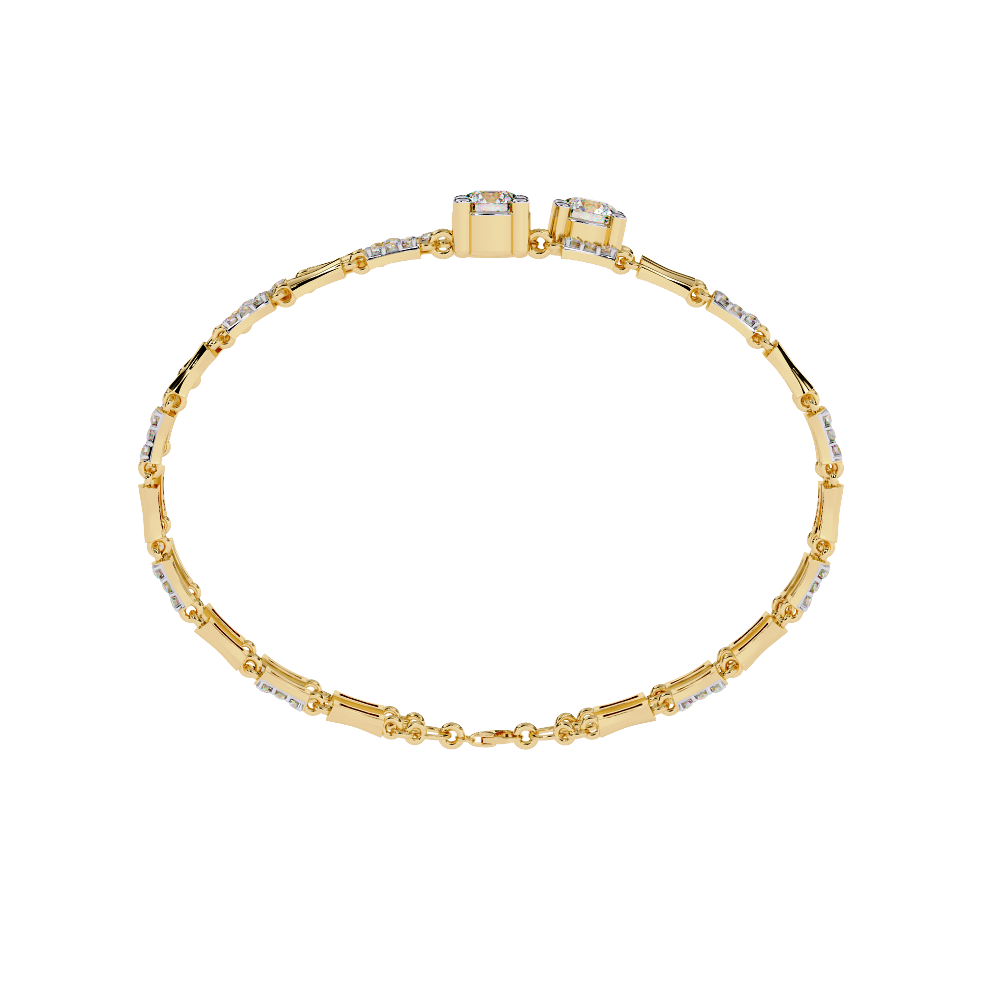 Lab grown diamond Bracelet in 14k Gold