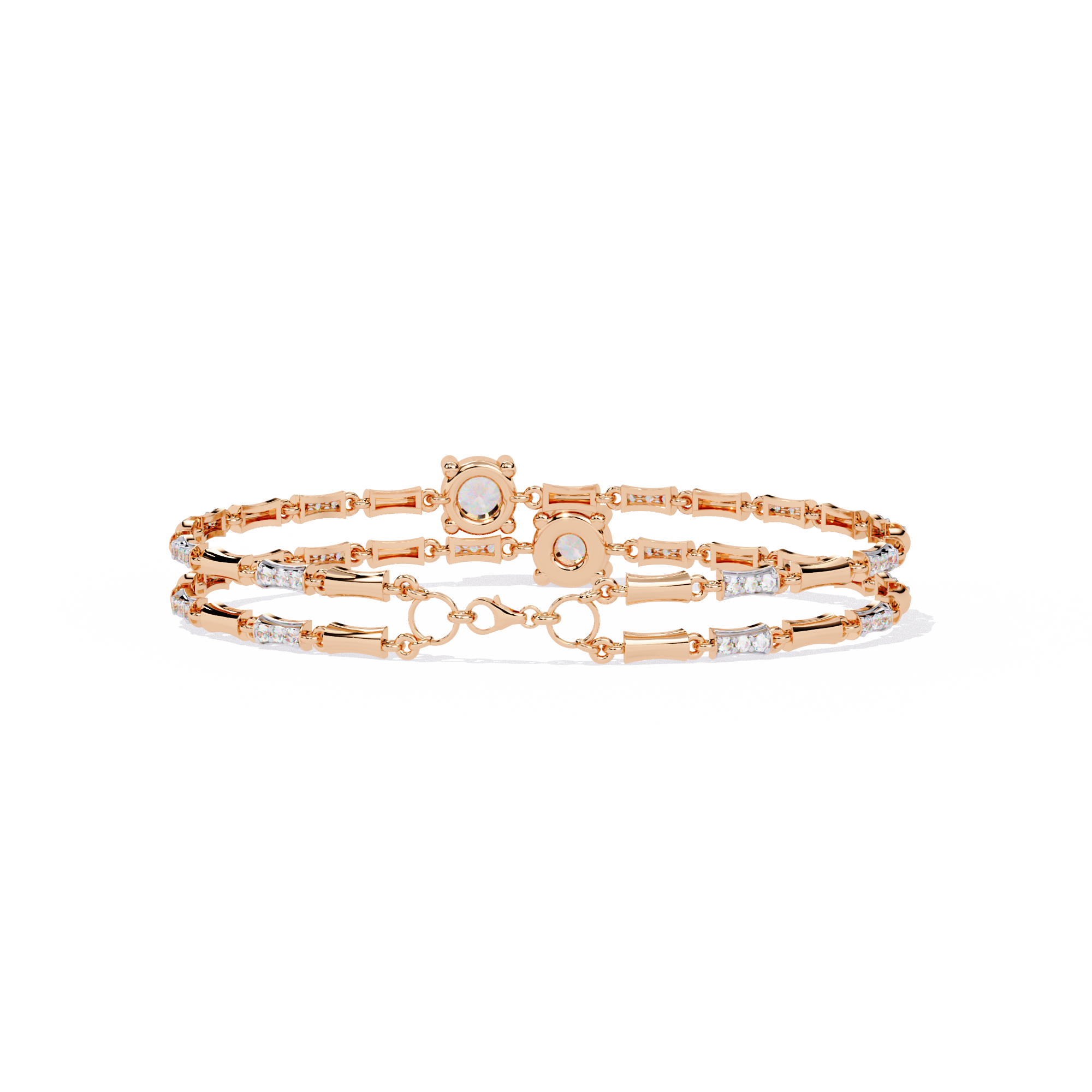 Lab grown diamond Bracelet in 14k Gold