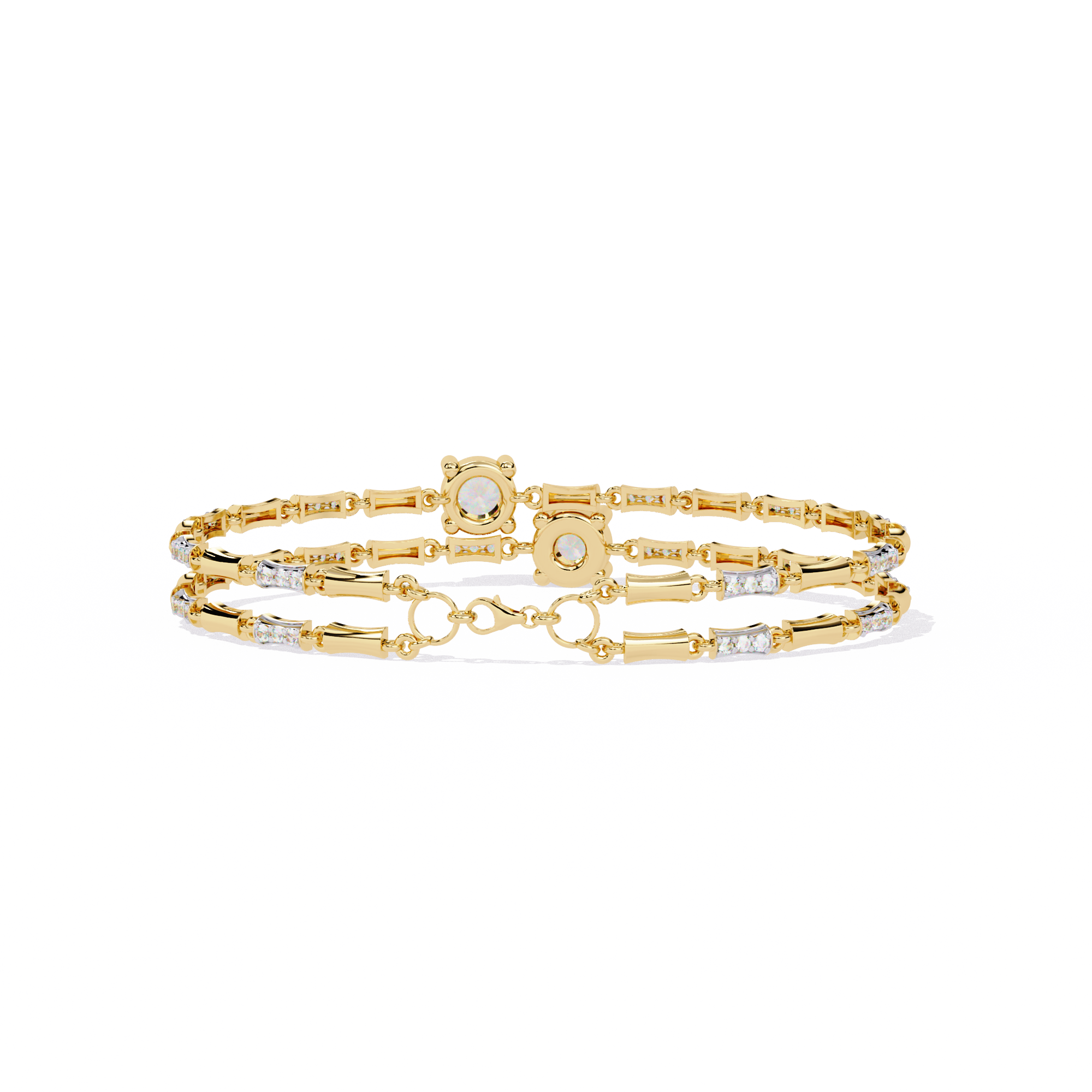 Lab grown diamond Bracelet in 14k Gold