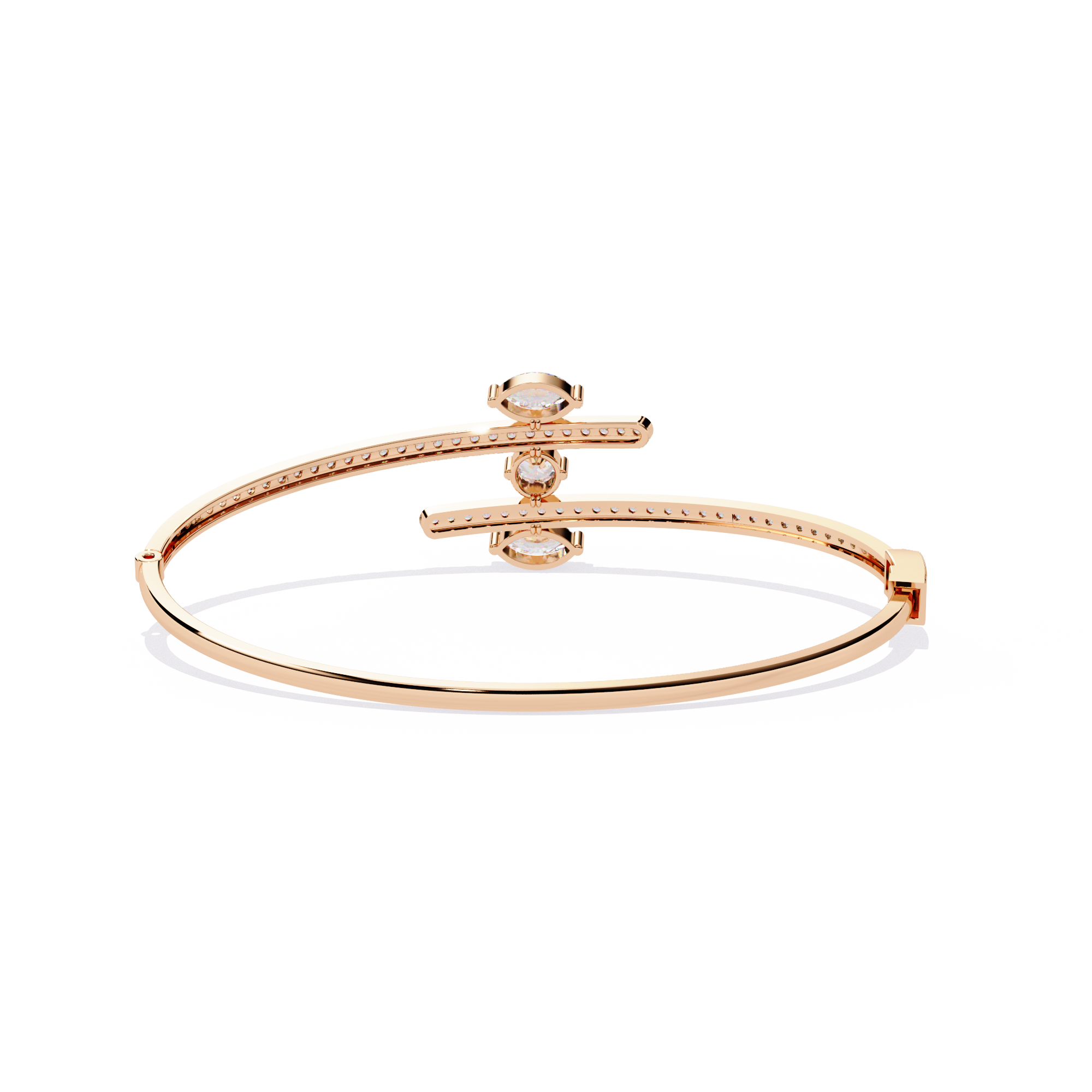Marquise, Round round bracelet in 925 Silver