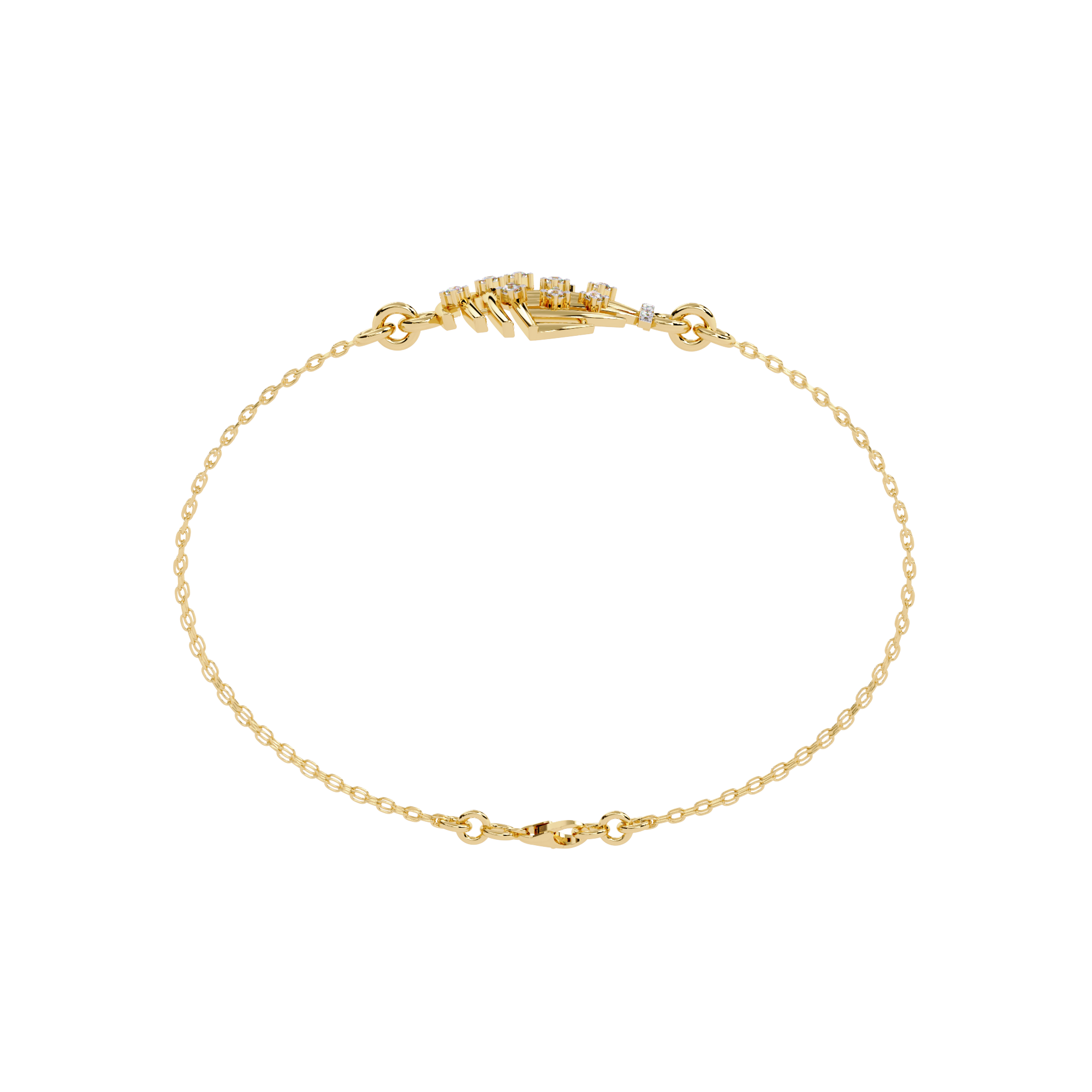 Moissanite chain Quantum Bracelets