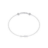 Moissanite chain Triangle cut Bracelets