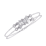 Moissanite chain Triangle cut Bracelets