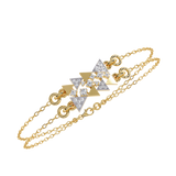Moissanite chain Triangle cut Bracelets