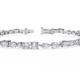 Moissanite mix diamond Tennis Bracelet