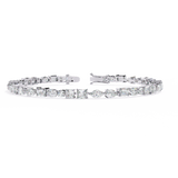 Moissanite mix diamond Tennis Bracelet