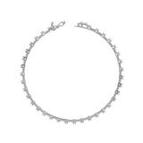 Moissanite Gap set 12 pointer Tennis Bracelet