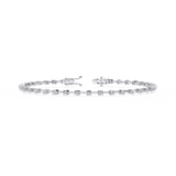 Moissanite Gap set 12 pointer Tennis Bracelet