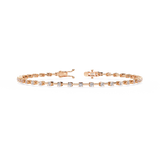 Moissanite Gap set 12 pointer Tennis Bracelet