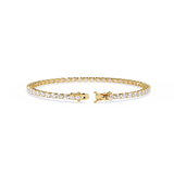 Oval moissanite tennis bracelet | 925 silver