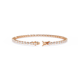 Oval moissanite tennis bracelet | 925 silver