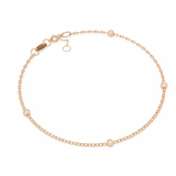 WOKE™ .08 CENT Lab grown diamond bracelet in 14k gold
