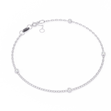 WOKE™ .08 CENT Lab grown diamond bracelet in 14k gold