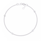 WOKE™ .08 CENT Lab grown diamond bracelet in 14k gold