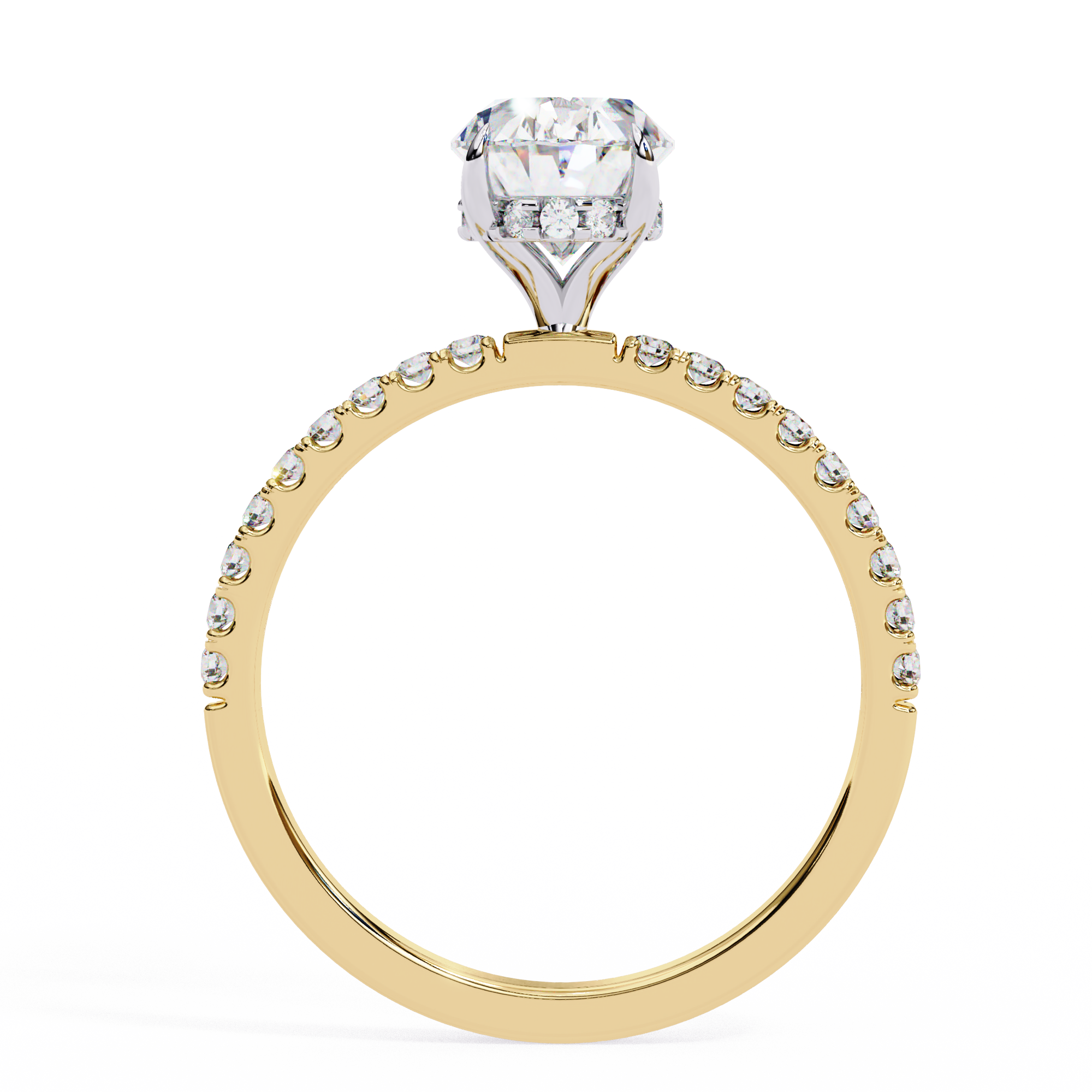 WOKE ™ 1.20 CARAT VVS-EF OVAL ring in 14K Gold