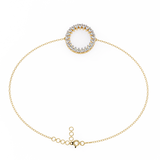 WOKE™ 0.80 carat Marquise cut Lab grown diamond bracelet in 14k gold