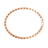 WOKE™ 2.66 carat ROUND cut Lab grown diamond bracelet in 14k gold