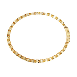 WOKE™ 2.66 carat ROUND cut Lab grown diamond bracelet in 14k gold