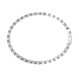 WOKE™ 2.66 carat ROUND cut Lab grown diamond bracelet in 14k gold