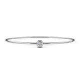 WOKE™ 0.25 carat round cut Lab grown diamond bracelet solitaire in 14k gold