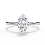 WOKE ™ 0.90 CARAT VVS-EF Marquise Lab Grown Diamond ring in 9K/14K/18k Gold