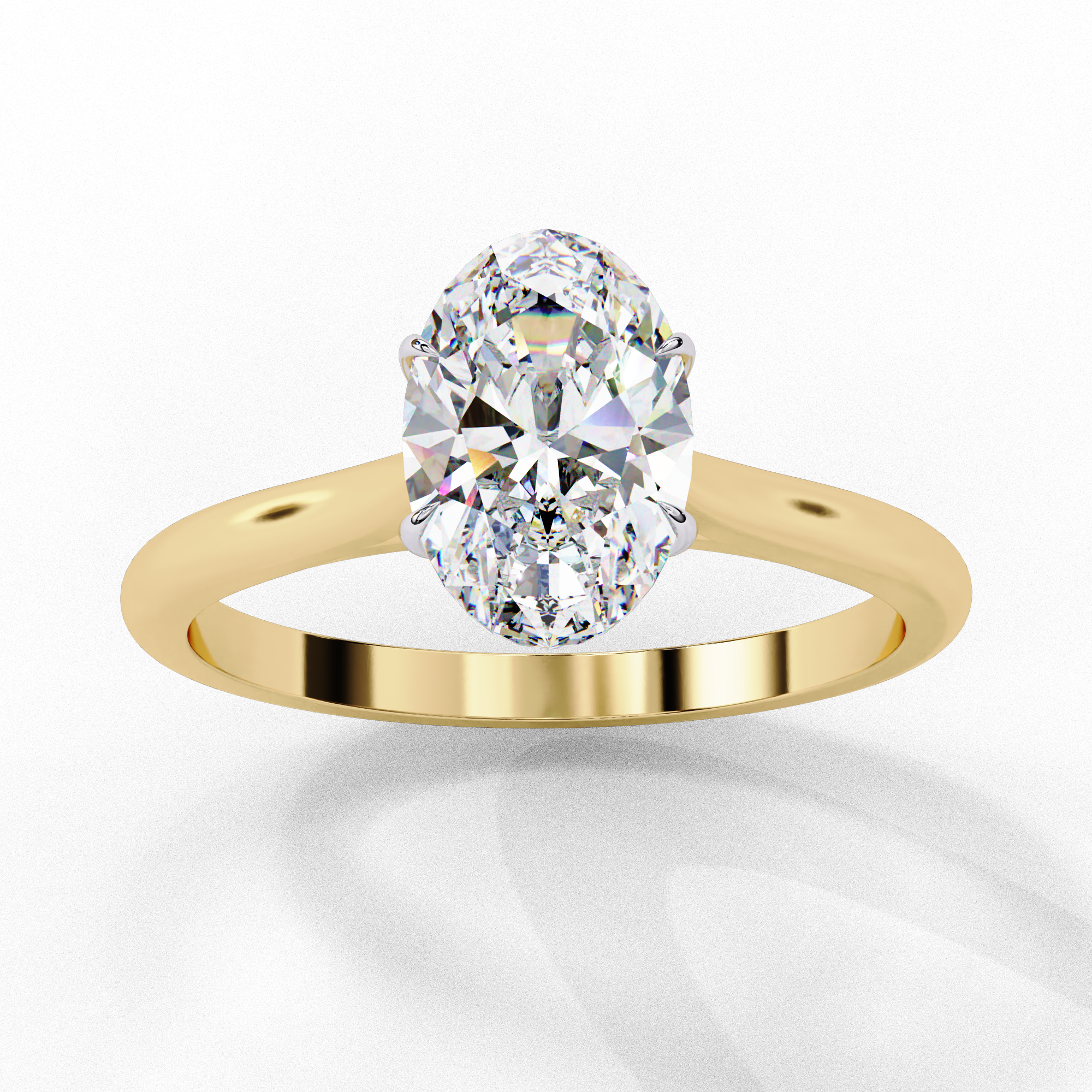 WOKE ™ 1.00 CARAT VVS-EF Lab Grown Diamond ring in 9K/14K/18k Gold