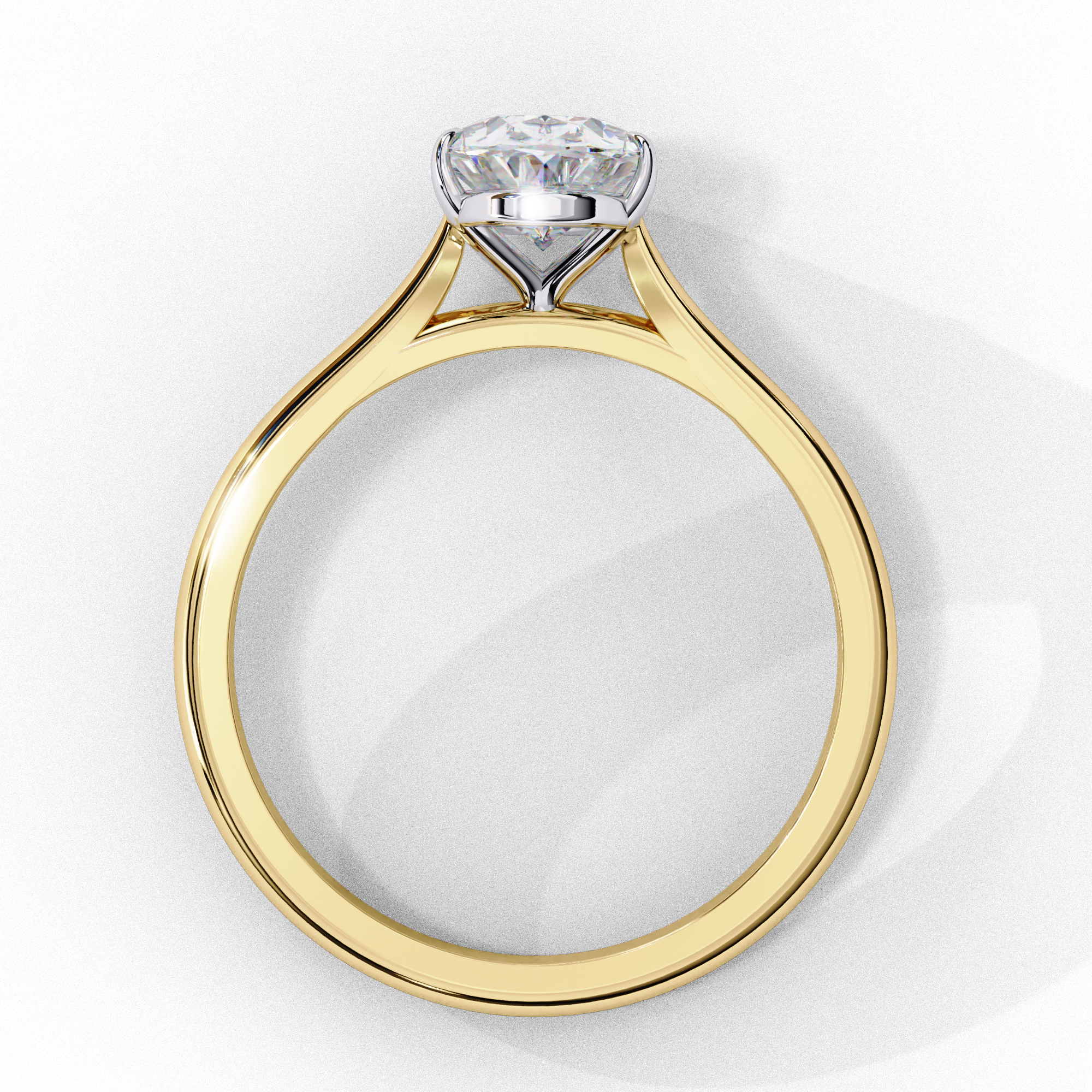 WOKE ™ 1.00 CARAT VVS-EF Lab Grown Diamond ring in 9K/14K/18k Gold