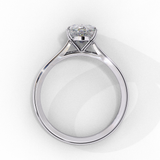 WOKE ™ 1.00 CARAT VVS-EF Pear cut Lab Grown Diamond ring in 9K/14K/18k Gold