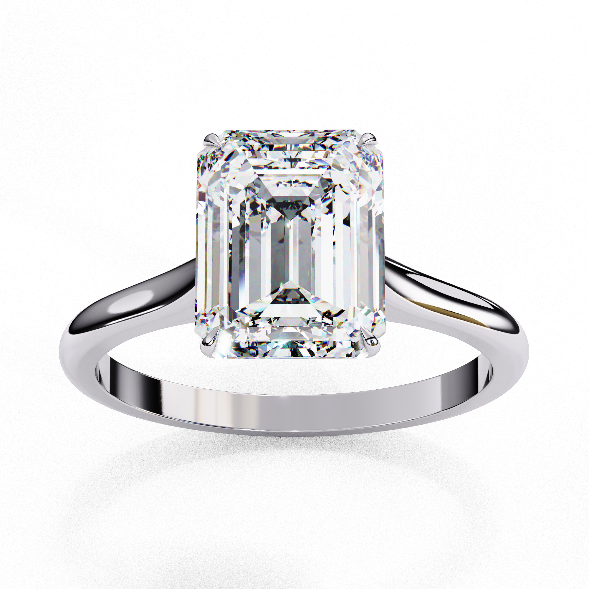 WOKE ™ 1.00 CARAT VVS-EF Radiant Lab Grown Diamond ring in 9K/14K/18k Gold