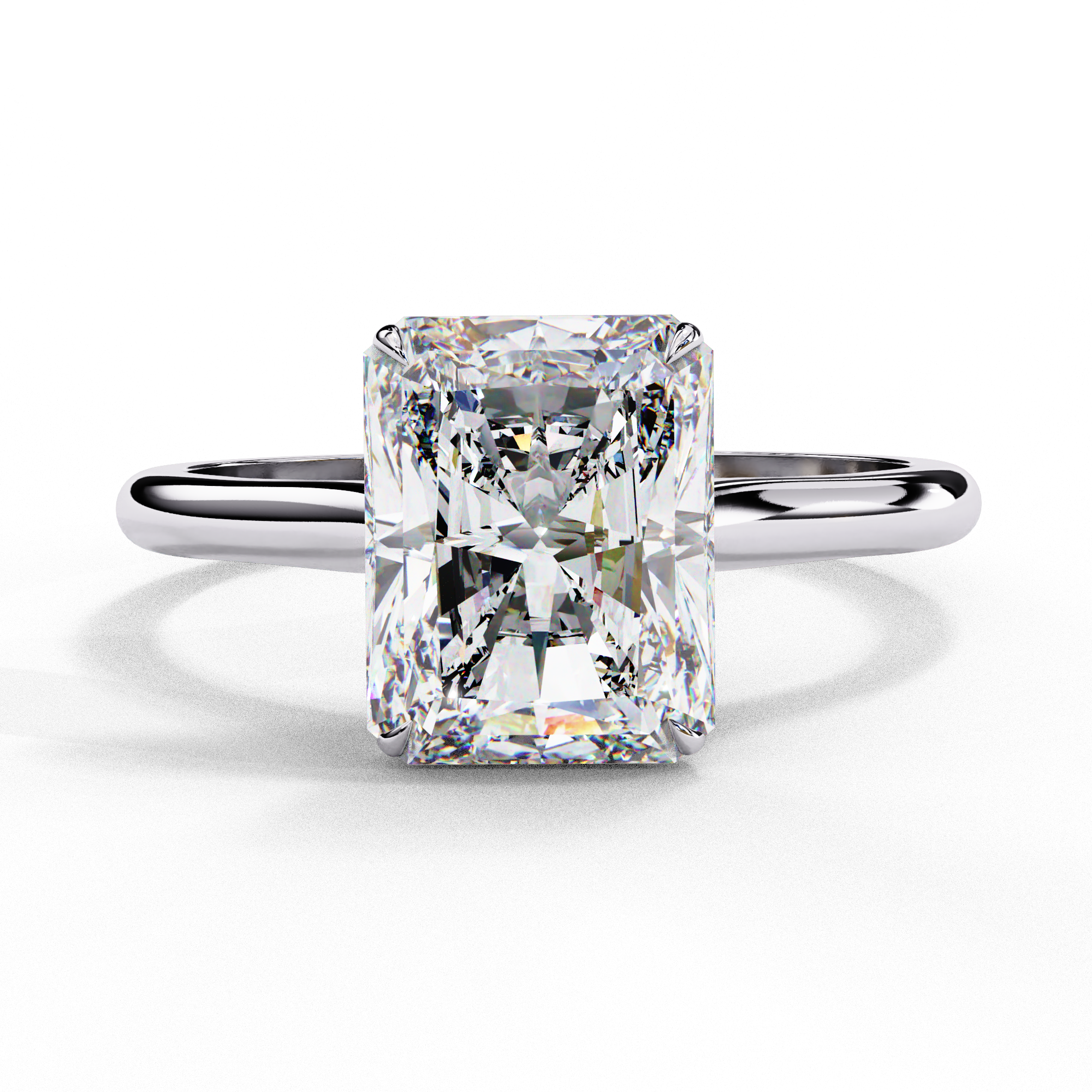 WOKE ™ 0.90 CARAT VVS-EF Radiant Lab Grown Diamond ring in 9K/14K/18k Gold