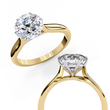 WOKE ™ 2 CARAT Lab Grown Diamond ring in 14K/18k Gold