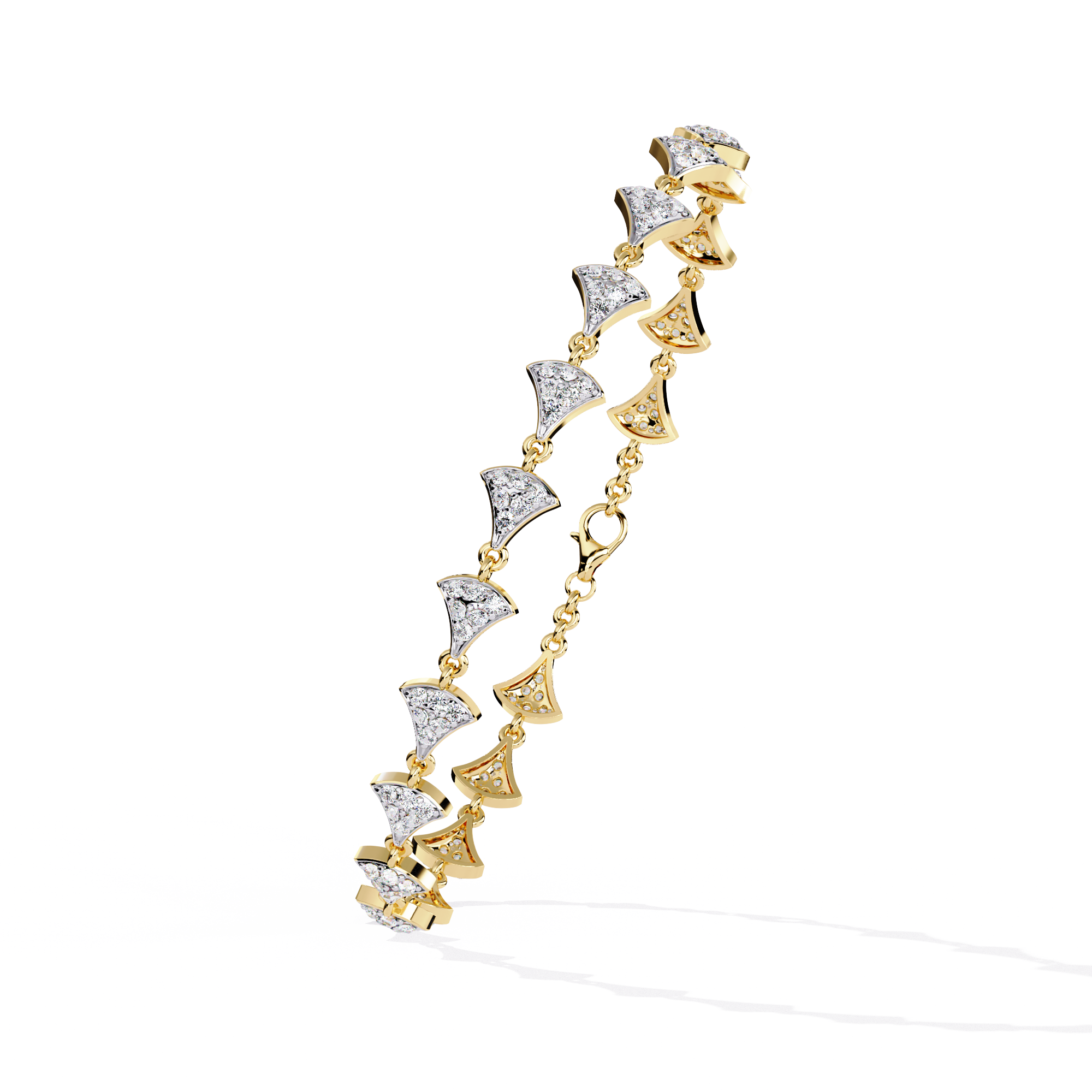 Sea shell style chain bracelet | 925 silver