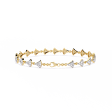 Sea shell style chain bracelet | 925 silver