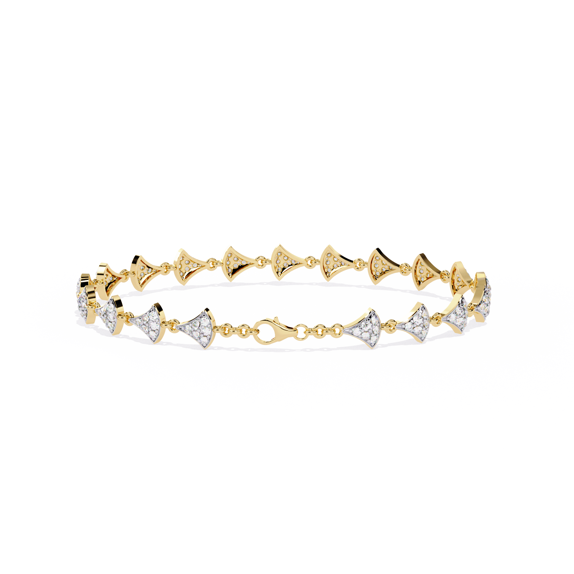 Sea shell style chain bracelet | 925 silver