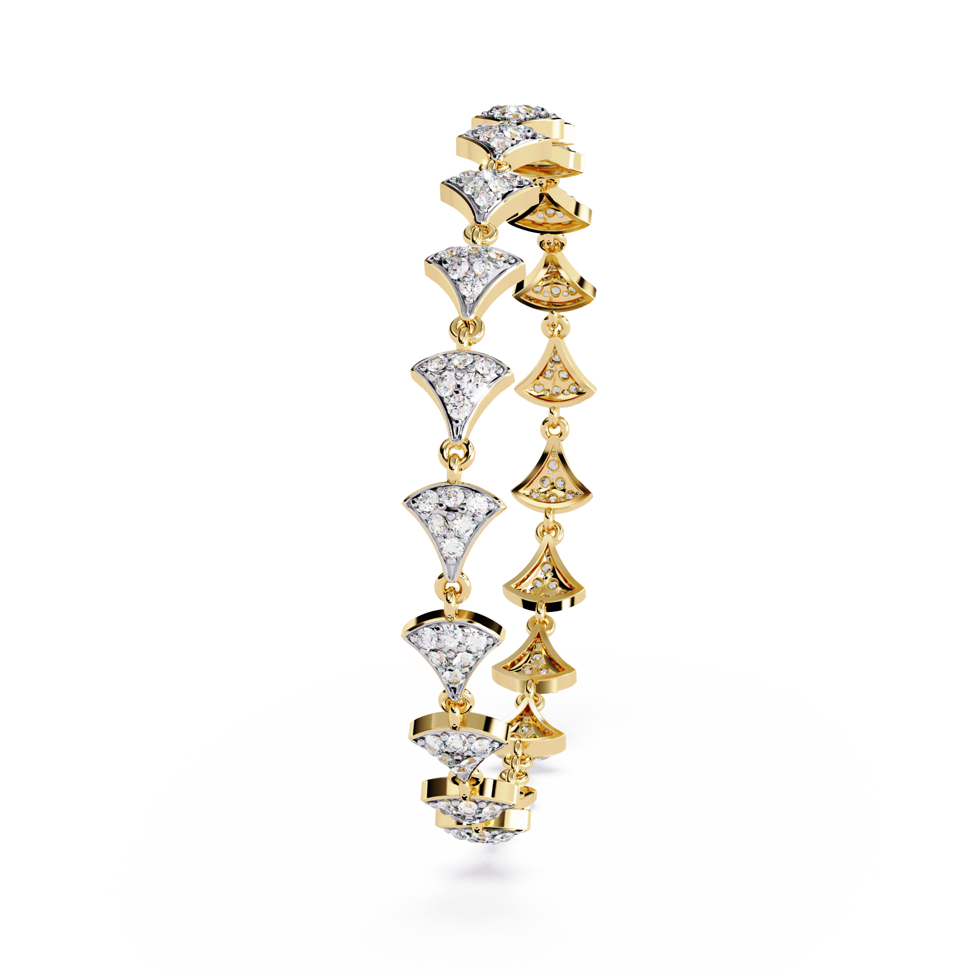 Sea shell style chain bracelet | 925 silver