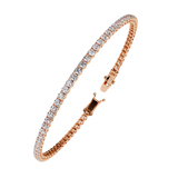2.5MM LGD Tennnis bracelet| 9K GOLD