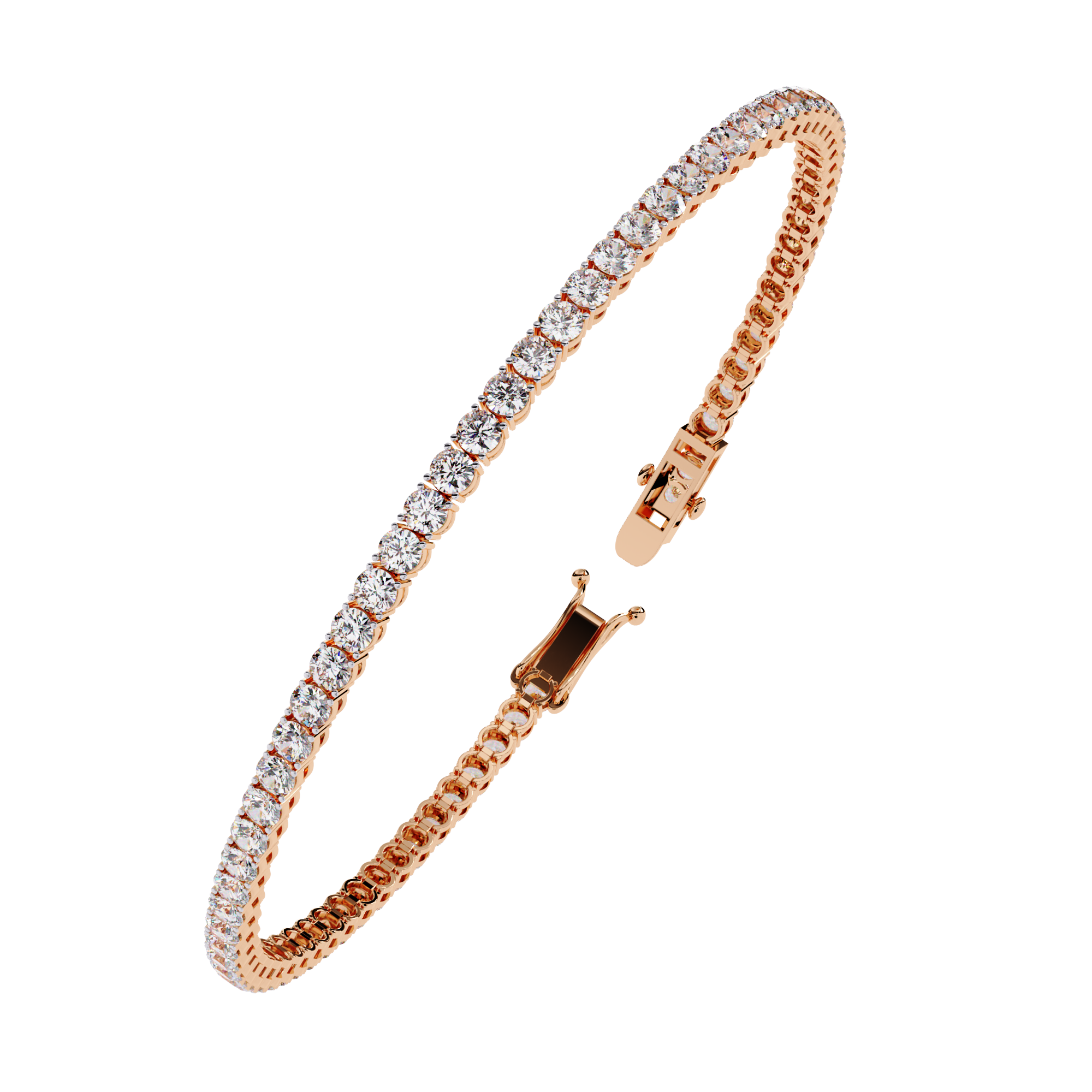 2.5MM LGD Tennnis bracelet| 9K GOLD