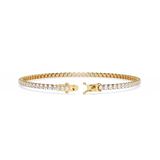 2.5MM LGD Tennnis bracelet| 9K GOLD