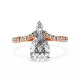 WOKE ™ 1.90 CARAT VVS-EF Pear Lab Grown Diamond ring in 9K/14K/18k Gold