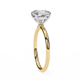 WOKE ™ 1.00 CARAT VVS-EF Cushion Lab Grown Diamond ring in 9K/14K/18k Gold