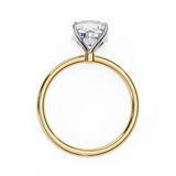 WOKE ™ 1.00 CARAT VVS-EF Cushion Lab Grown Diamond ring in 9K/14K/18k Gold