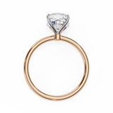 WOKE ™ 1.00 CARAT VVS-EF Cushion Lab Grown Diamond ring in 9K/14K/18k Gold