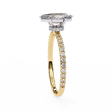 1 CT Marquise Cut lab grown diamond ring in 9K/14K Gold  | WOKE