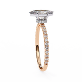 1 CT Marquise Cut lab grown diamond ring in 9K/14K Gold  | WOKE