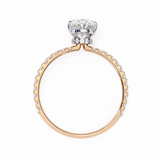 1.2 CT Oval Lab Grown Diamond Ring in 9K/14K Gold | WOKE