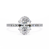 1.2 CT Oval Lab Grown Diamond Ring in 9K/14K Gold | WOKE